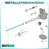 golf cart rear axle